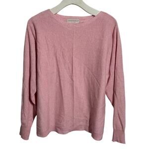 Bianco & Blu Light Weight Sweater Women L Pink Quit Luxury Coquette Cozy Soft